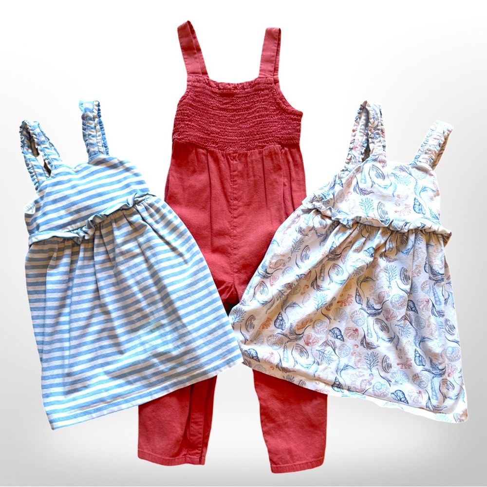 Girls 2T dress and jumpsuit bundle